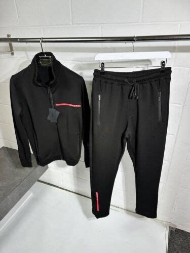 prada tracksuit ebay|prada red label tracksuit.